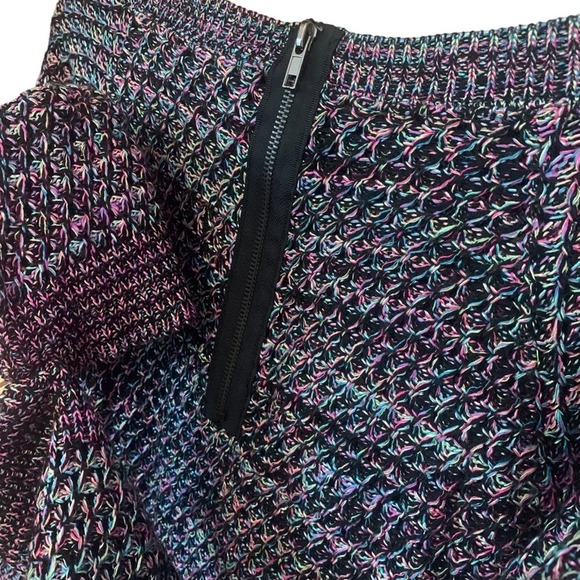 Grunge Sleaze Allen Schwartz Raglan Marled Large Sweater Zipper accent back - Picture 2 of 14